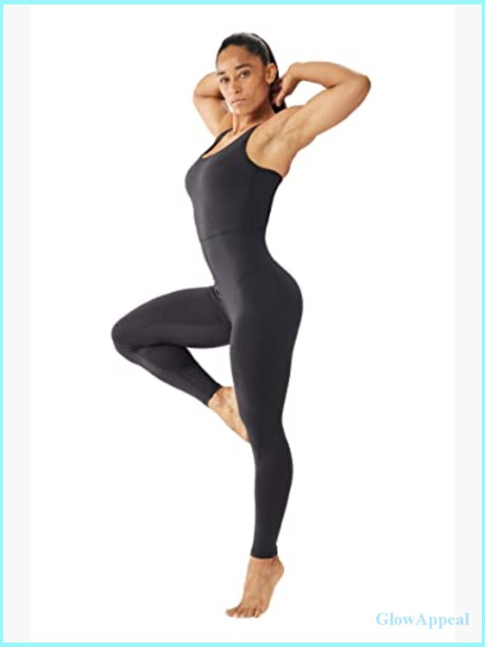 Sleeveless Backless Bodysuit Jumpsuit Yoga Romper Dance Unitard Workout Bodycon - Picture 2 of 7